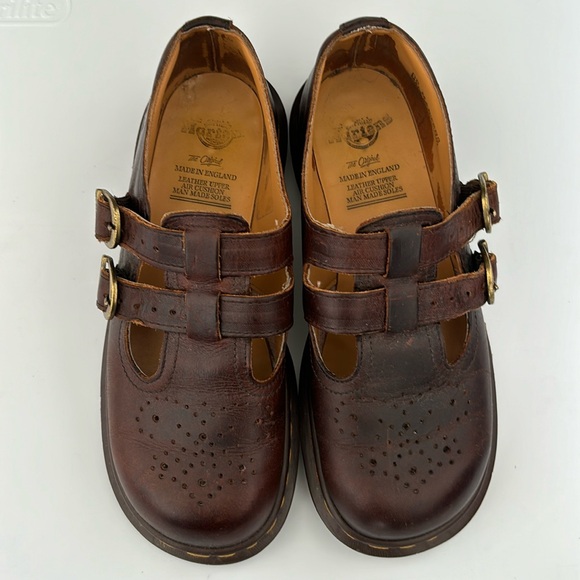 Dr. Martens Shoes - Vintage Doc Dr. Martens Mary Jane 8065 Buckle Shoe
